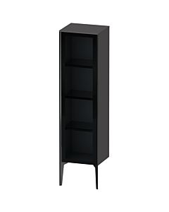 Duravit high cabinet XV1367RB249 40x36x133cm, glass door, black matt, door on the right, graphite matt