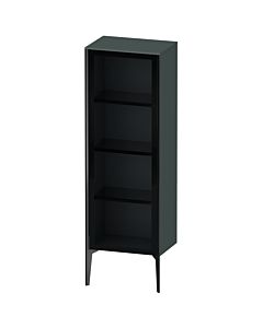 Duravit haut moyen XViu XV1368LB238 50x36x133cm, porte en verre, noir mat, porte à gauche, gris dolomiti brillant