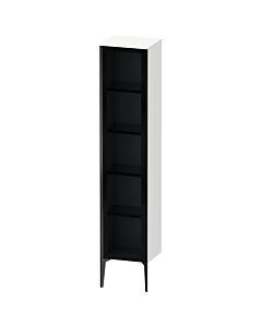 Duravit haut XViu XV1375LB218 40x36x177cm, porte en verre, noir mat, porte à gauche, blanc mat