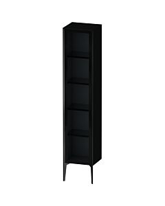 Duravit XViu Hochschrank XV1375LB240 40x36x177cm, Glastür, schwarz matt, Tür links, schwarz hochglanz