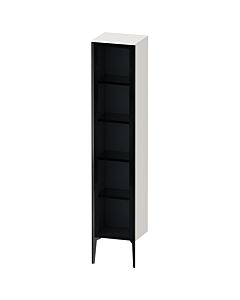 Duravit haut XViu XV1375RB222 40x36x177cm, porte en verre, noir mat, porte à droite, blanc haute brillance