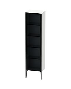 Duravit haut XViu XV1376RB218 50x36x177cm, porte en verre, noir mat, porte à droite, blanc mat