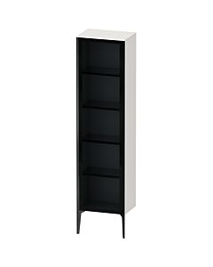 Duravit haut XViu XV1376RB222 50x36x177cm, porte en verre, noir mat, porte à droite, blanc haute brillance