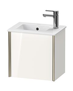 Duravit XViu vanity unit XV4024LB122 41x29x40cm, wall-hung, matt champagne, hinged on the left, high-gloss white