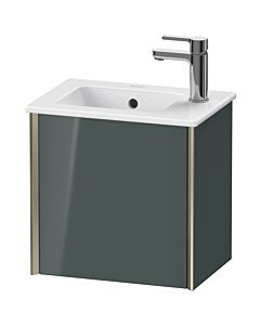 Duravit Meuble sous-vasque XViu XV4024LB138 41x29x40cm, suspendu, champagne mat, charnière à gauche, gris dolomiti brillant
