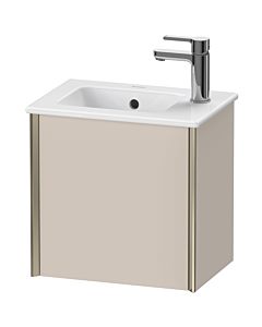 Duravit Meuble sous-vasque XViu XV4024LB191 41x29x40cm, suspendu, champagne mat, charnières à gauche, taupe mat