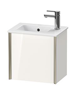 Duravit Meuble sous-vasque XViu XV4024RB122 41x29x40cm, suspendu, champagne mat, butée à droite, blanc brillant