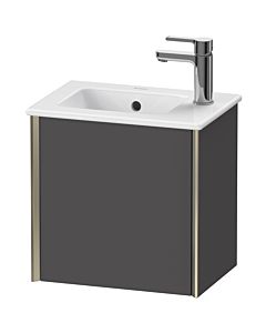 Duravit Meuble sous-vasque XViu XV4024RB149 41x29x40cm, suspendu, champagne mat, butée à droite, graphite mat