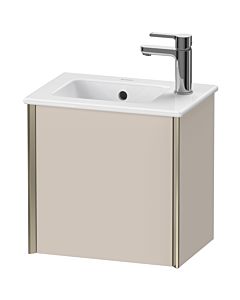 Duravit XViu Waschtisch-Unterschrank XV4024RB191 41x29x40cm, wandhängend, champagner matt, Anschlag rechts, taupe matt