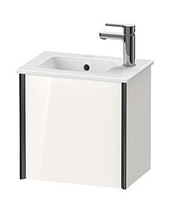 Duravit XViu vanity unit XV4024RB222 41x29x40cm, wall-hung, black matt, stop on the right, white high gloss