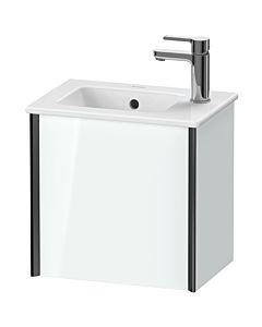 Duravit Meuble sous-vasque XViu XV4024RB285 41x29x40cm, suspendu, noir mat, butée à droite, blanc brillant