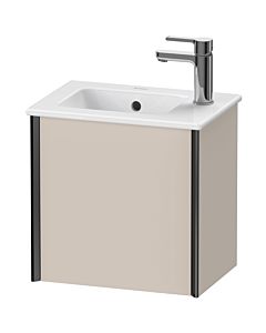Duravit XViu Waschtisch-Unterschrank XV4024RB291 41x29x40cm, wandhängend, schwarz matt, Anschlag rechts, taupe matt