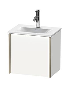 Duravit XViu Waschtisch-Unterschrank XV4030LB118 43x31x39,7cm, 1 Tür, champagner matt, Tür links, weiß matt