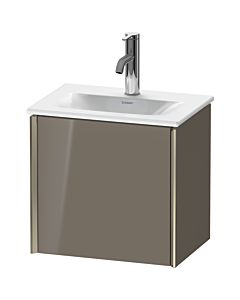 Duravit XViu vanity unit XV4030LB189 43x31x39.7cm, 2000 door, matt champagne, door on the left, flannel gray high gloss