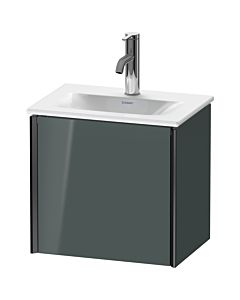 Duravit XViu vanity unit XV4030LB238 43x31x39.7cm, 2000 door, matt black, left, dolomiti gray high gloss