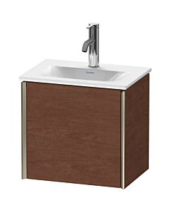 Duravit XViu Waschtisch-Unterschrank XV4030RB113 43x31x39,7cm, 1 Tür, champagner matt, Tür rechts, amerikanischer nussbaum