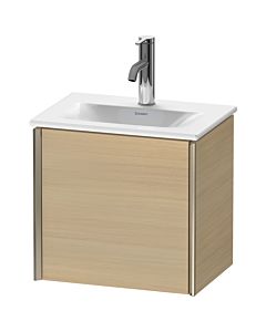 Duravit XViu Waschtisch-Unterschrank XV4030RB171 43x31x39,7cm, 1 Tür, champagner matt, Tür rechts, mediterrane eiche