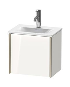 Duravit XViu Waschtisch-Unterschrank XV4030RB185 43x31x39,7cm, 1 Tür, champagner matt, Tür rechts, weiß hochglanz