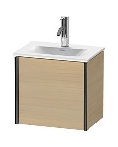Duravit XViu Waschtisch-Unterschrank XV4030RB271 43x31x39,7cm, 1 Tür, schwarz matt, rechts, mediterrane eiche