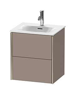 Duravit XViu vanity unit XV41310B143 51x42x55.7cm, 2 drawers, matt champagne, matt basalt