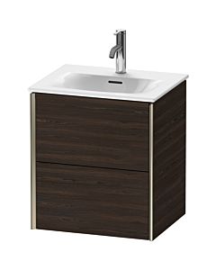 Duravit XViu vanity unit XV41310B169 51x42x55.7cm, 2 drawers, matt champagne, brushed walnut