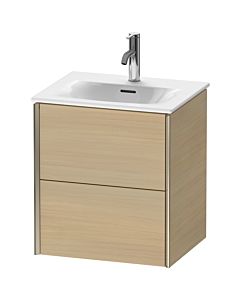 Duravit XViu vanity unit XV41310B171 51x42x55.7cm, 2 drawers, matt champagne, mediterranean oak