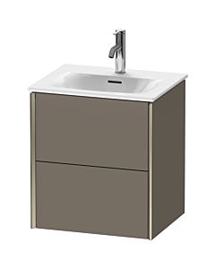 Duravit Meuble sous-vasque XViu XV41310B190 51x42x55.7cm, 2 tiroirs, champagne mat, flanelle gris soie mat