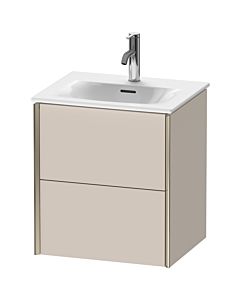 Duravit Meuble sous-vasque XViu XV41310B191 51x42x55.7cm, 2 tiroirs, champagne mat, taupe mat