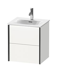 Duravit XViu Waschtisch-Unterschrank XV41310B218 51x42x55,7cm, 2 Schubkästen, schwarz matt, weiß matt