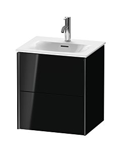 Duravit XViu vanity unit XV41310B240 51x42x55.7cm, 2 drawers, black matt, black high gloss