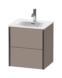 Duravit XViu vanity unit XV41310B243 51x42x55.7cm, 2 drawers, matt black, matt basalt