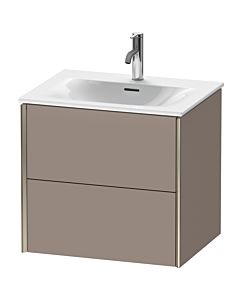 Duravit XViu vanity unit XV41320B143 61 x 55.7 x 48 cm, basalt matt, 2 drawers, champagne matt