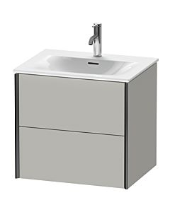 Duravit XViu vanity unit XV41320B207 61 x 55.7 x 48 cm, concrete gray matt, 2 drawers, black matt