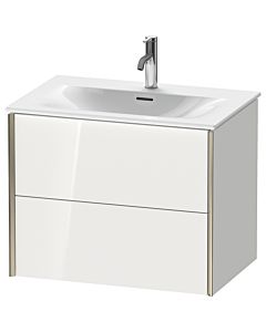 Duravit XViu vanity unit XV41330B135 71 x 55.7 x 48 cm, terra oak, 2 drawers, matt champagne