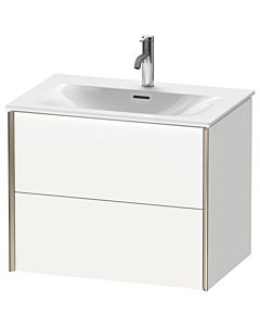 Duravit XViu vanity unit XV41330B118 71 x 55.7 x 48 cm, matt white, 2 drawers, matt champagne