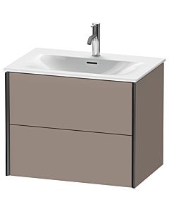 Duravit XViu vanity unit XV41330B243 71 x 55.7 x 48 cm, basalt matt, 2 drawers, black matt