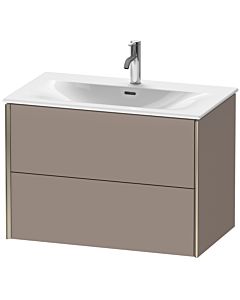 Duravit XViu vanity unit XV41340B143 81 x 55.7 x 48 cm, basalt matt, 2 drawers, champagne matt