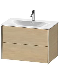 Duravit XViu vanity unit XV41340B171 81 x 55.7 x 48 cm, Mediterranean oak, 2 drawers, matt champagne