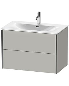 Duravit XViu vanity unit XV41340B207 81 x 55.7 x 48 cm, concrete gray matt, 2 drawers, black matt