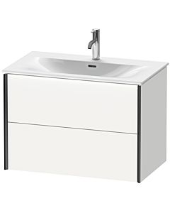 Duravit XViu vanity unit XV41340B218 81 x 55.7 x 48 cm, matt white, 2 drawers, matt black