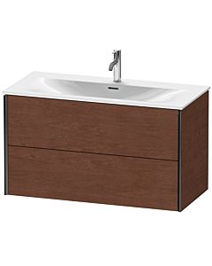 Duravit XViu vanity unit XV41350B213 101 x 55.7 x 48 cm, American walnut, 2 drawers, matt black