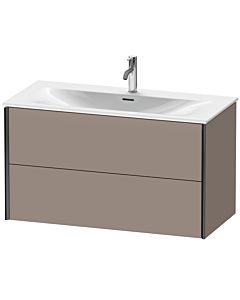 Duravit XViu vanity unit XV41350B243 101 x 55.7 x 48 cm, basalt matt, 2 drawers, black matt