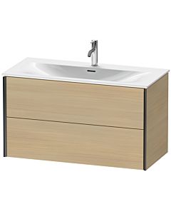 Duravit XViu vanity unit XV41350B271 101 x 55.7 x 48 cm, Mediterranean oak, 2 drawers, matt black