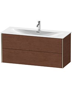 Duravit XViu vanity unit XV41360B113 121 x 55.7 x 48 cm, American walnut, 2 drawers, matt champagne