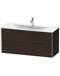 Duravit XViu vanity unit XV41360B169 121 x 55.7 x 48 cm, brushed walnut, 2 drawers, matt champagne