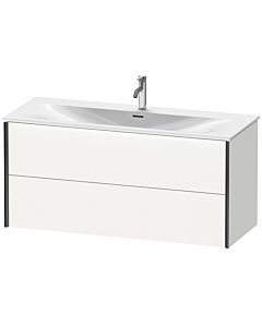 Duravit XViu vanity unit XV41360B218 121 x 55.7 x 48 cm, matt white, 2 drawers, matt black