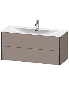 Duravit XViu vanity unit XV41360B243 121 x 55.7 x 48 cm, basalt matt, 2 drawers, black matt