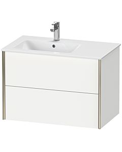 Duravit XViu Waschtisch-Unterschrank XV41580B118 81x48x56cm, 2 Schubkästen, Becken links, champagner matt, weiß matt