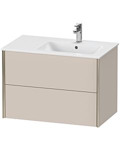 Duravit XViu Waschtisch-Unterschrank XV41590B191 81x48x56cm, 2 Schubkästen, Becken rechts, champagner matt, taupe matt