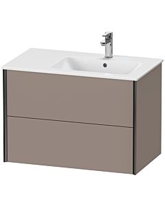 Duravit XViu vanity unit XV41590B243 81x48x56cm, 2 drawers, basin on the right, matt black, matt basalt